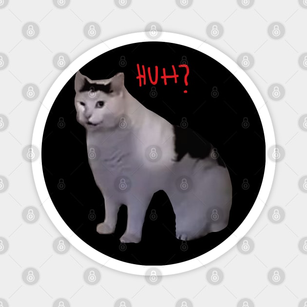 Huh Cat Meme Magnet by LaroyaloTees